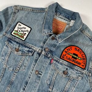 Levi's Denim Jacket Patches Chevrolet‎ Plant Security The Forgotten Majority L
